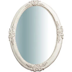 Specchio Da Parete Rotondo 65x46 Cm Specchio Vintage Da Parete Per La Casa Specchio Rotondo Bagno E Camera -Armonia Decor 18051775 3