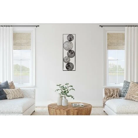 Decorazione In Metallo 3D Lines - Wall Art Muro - Per Camera, Soggiorno, Ingresso - Multicolore In Metallo, 31 X 3 X 89,5 Cm 6 Decorazione In Metallo 3D Lines - Wall Art Muro - Per Camera, Soggiorno, Ingresso - Multicolore In Metallo, 31 X 3 X 89,5 Cm - immagine 4