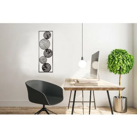 Decorazione In Metallo 3D Lines - Wall Art Muro - Per Camera, Soggiorno, Ingresso - Multicolore In Metallo, 31 X 3 X 89,5 Cm 7 Decorazione In Metallo 3D Lines - Wall Art Muro - Per Camera, Soggiorno, Ingresso - Multicolore In Metallo, 31 X 3 X 89,5 Cm - immagine 5