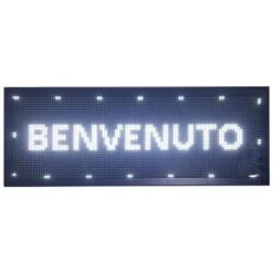 Tabella Insegna Luminosa Led 1M WiFi Scritta Personalizzata Bianca Scorrevole