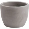 Vaso Tondo HERA MATT Ø40 H30 - GRIGIO CENERE - NICOLI