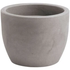 Vaso Tondo HERA MATT Ø40 H30 - GRIGIO CENERE - NICOLI