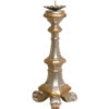 Candeliere Legno 40x19x19 Cm Portacandele Legno Candelabro Argento Made In Italy Candelabri Shabby Portacandele Da Tavolo