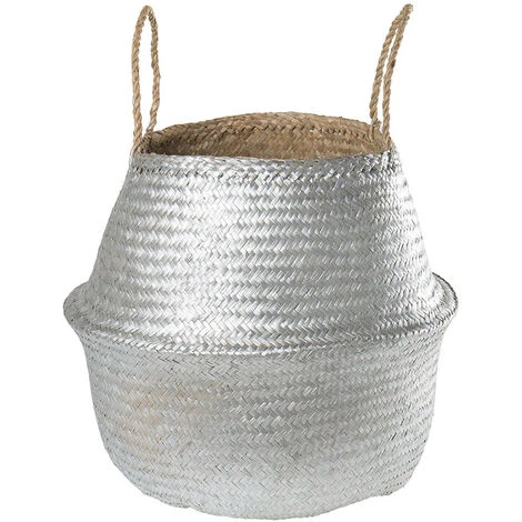 SKLUM Cesta Kahs Mah Ø35 X 32 Cm Argento 5 SKLUM Cesta Kahs Mah Ø35 X 32 Cm Argento - immagine 3