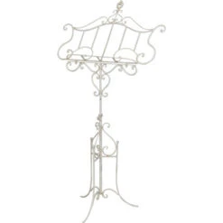 Leggio Per Libri Da Terra 140x50x85 Cm Porta Libri Da Terra In Ferro Leggio Musicale Regolabile Supporto Menù Per Ristorante -Armonia Decor 19005727 3