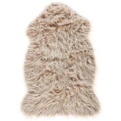 Pelle Sintetica Di Pecora Colore Beige Mungo