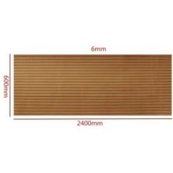 Tappetino EVA Autoadesivo 240x60x0,6 Cm Per Pavimentazioni Per Yacht Barche In Teak Espanso -Armonia Decor 19768520 2