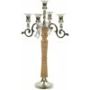 Portacandele Candelabro In Alluminio Color Argento Stile Vintage Glamour Sohag 1 Portacandele Candelabro In Alluminio Color Argento Stile Vintage Glamour Sohag -Armonia Decor 19903219 1