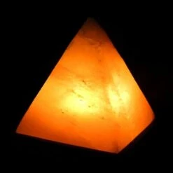 Lampada Di Sale Himalayano Rosa Naturale A Forma Di Piramide 2-3Kg LedLedITALIA