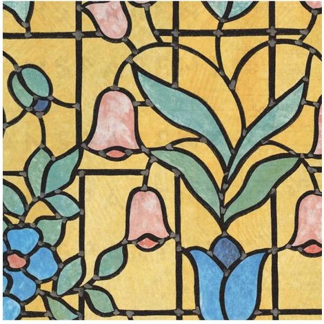 Pellicola Adesiva Decovetri Fiore Giallo 3 Pellicola Adesiva Decovetri Fiore Giallo