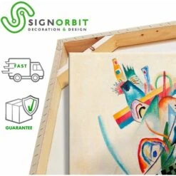 On White - Kandinsky - Quadro Stampa Su Canvas Con Telaio In Legno 50x70 Cm 9 On White - Kandinsky - Quadro Stampa Su Canvas Con Telaio In Legno 50x70 Cm -Armonia Decor 21607765 4