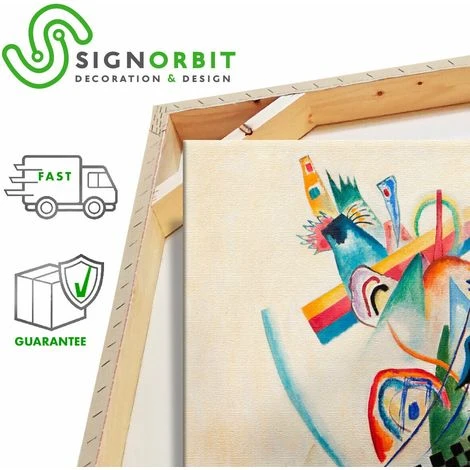 On White - Kandinsky - Quadro Stampa Su Canvas Con Telaio In Legno 50x70 Cm 6 On White - Kandinsky - Quadro Stampa Su Canvas Con Telaio In Legno 50x70 Cm - immagine 4