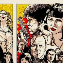 Tarantino Locandine Film - Quadro Stampa Su Canvas Montato Su Telaio In Legno 100x50cm -Armonia Decor 21609161 3