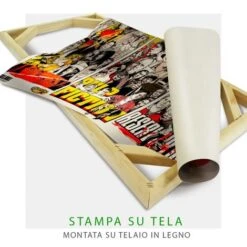 Tarantino Locandine Film - Quadro Stampa Su Canvas Montato Su Telaio In Legno 100x50cm -Armonia Decor 21609161 4