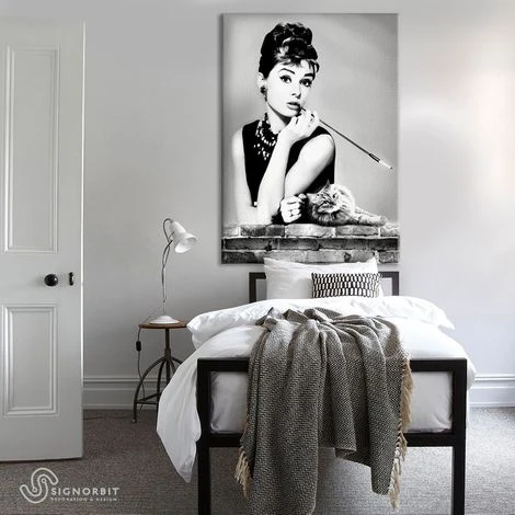 Audrey Hepburn Colazione Da Tiffany - Quadro Canvas Stampata - Con Telaio In Legno 70x50 Cm 3 Audrey Hepburn Colazione Da Tiffany - Quadro Canvas Stampata - Con Telaio In Legno 70x50 Cm