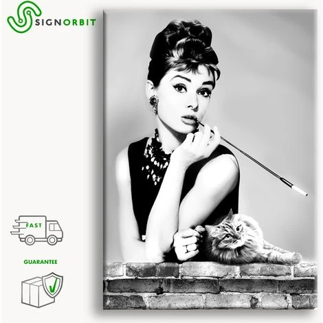 Audrey Hepburn Colazione Da Tiffany - Quadro Canvas Stampata - Con Telaio In Legno 70x50 Cm 4 Audrey Hepburn Colazione Da Tiffany - Quadro Canvas Stampata - Con Telaio In Legno 70x50 Cm - immagine 2