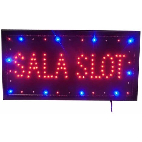 INSEGNA A LED LUMINOSA INSEGNE LUMINOSE CON SCRITTA SALA SLOT SCRITTA LED 3 INSEGNA A LED LUMINOSA INSEGNE LUMINOSE CON SCRITTA SALA SLOT SCRITTA LED