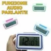 SVEGLIA DIGITALE CON AUDIO PARLANTE ITALIANO OROLOGIO PER IPOVEDENTI COLORATA