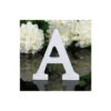 LETTERA A IN LEGNO BIANCO 12CM ALFABETO MATRIMONI COMPLEANNI DECORAZIONI FESTA -Armonia Decor 23241641 1
