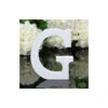 LETTERA G IN LEGNO BIANCO 12CM ALFABETO MATRIMONI COMPLEANNI DECORAZIONI FESTA -Armonia Decor 23241654 1