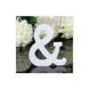 LETTERA & IN LEGNO BIANCO 12CM ALFABETO MATRIMONI COMPLEANNI DECORAZIONI FESTA -Armonia Decor 23241698 1