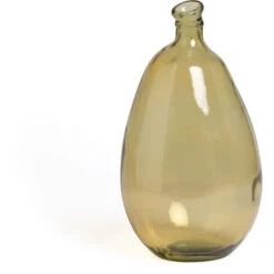 SKLUM Vaso In Vetro Riciclato 46 Cm Boyte Giallo Ocra