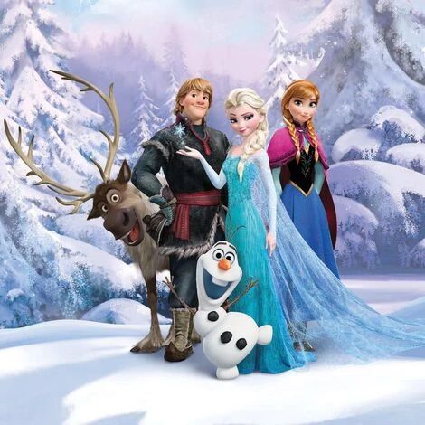 Fotomurale Frozen Winterland 184x254 Cm Blu Komar 3 Fotomurale Frozen Winterland 184x254 Cm Blu Komar