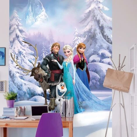 Fotomurale Frozen Winterland 184x254 Cm Blu Komar 4 Fotomurale Frozen Winterland 184x254 Cm Blu Komar - immagine 2