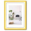 Cornice Foto Stampe RAINBOW Legno Di Pino Doppio Colore GIALLO/BIANCO 18x24 Cm