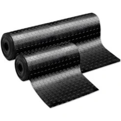 Tappeto Gomma Antiscivolo Proteggi Pavimento A Bolle Nero Rivestimento Robusto Varie Misure MOD.ZERBINO Bolle PVC - 1 Metro X 0,2 Metri (campione)