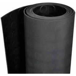 Tappeto Antiscivolo Gomma Copri Pavimento Bullonato Nero Robusto Varie Misure MOD.ZERBINO Bolle Gomma - 1,2 Metri X 20 Cm (campione) -Armonia Decor 23967801 3