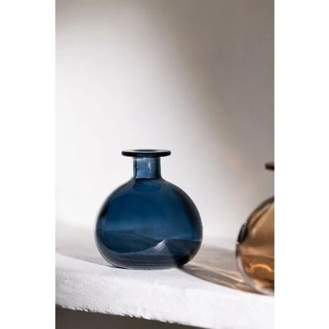 SKLUM Vaso In Vetro Riciclato Endon Blu Pacífico 4 SKLUM Vaso In Vetro Riciclato Endon Blu Pacífico - immagine 2