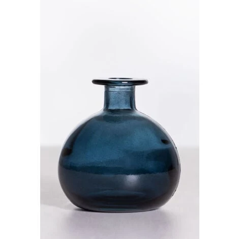 SKLUM Vaso In Vetro Riciclato Endon Blu Pacífico 6 SKLUM Vaso In Vetro Riciclato Endon Blu Pacífico - immagine 4