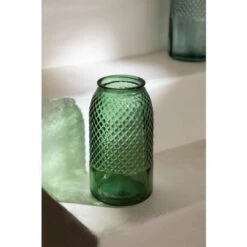 SKLUM Vaso In Vetro Riciclato 27,5 Cm Dinte Verde Felce -Armonia Decor 24064804 2