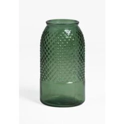 SKLUM Vaso In Vetro Riciclato 27,5 Cm Dinte Verde Felce -Armonia Decor 24064804 3
