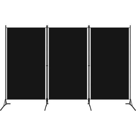 Paravento A 3 Pannelli Nero 260x180 Cm VidaXL 3 Paravento A 3 Pannelli Nero 260x180 Cm VidaXL