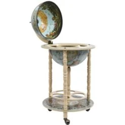 Cantinetta A Globo Da Bar Con Supporto In Eucalipto Blu VidaXL 8 Cantinetta A Globo Da Bar Con Supporto In Eucalipto Blu VidaXL -Armonia Decor 24099222 2