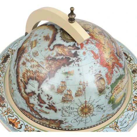 Cantinetta A Globo Da Bar Con Supporto In Eucalipto Blu VidaXL 7 Cantinetta A Globo Da Bar Con Supporto In Eucalipto Blu VidaXL - immagine 5