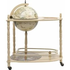 Bar A Globo Portavini Supporto In Eucalipto Autoportante Verde VidaXL -Armonia Decor 24099229 4