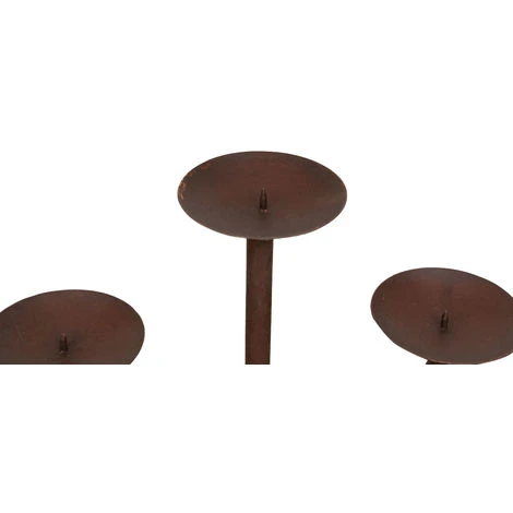 CANDELIERE A PIANTANA IN FERRO BATTUTO LAVORATO A MANO 6 CANDELIERE A PIANTANA IN FERRO BATTUTO LAVORATO A MANO - immagine 4