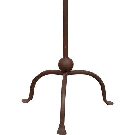 CANDELIERE A PIANTANA IN FERRO BATTUTO LAVORATO A MANO 7 CANDELIERE A PIANTANA IN FERRO BATTUTO LAVORATO A MANO - immagine 5