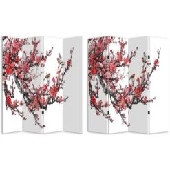 Paravento Separe 4 Pannelli Stampa Fronte Retro Ciliegio Giapponese 180x160cm -Armonia Decor 25094037 2