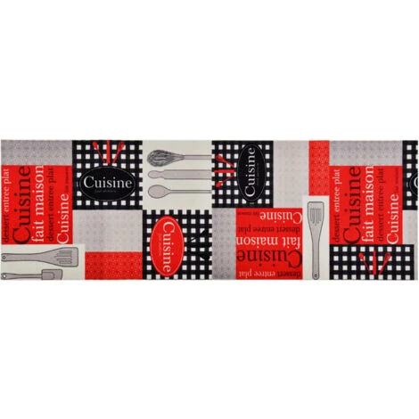 Tappetino Da Cucina Lavabile Cuisine 45x150 Cm VidaXL 4 Tappetino Da Cucina Lavabile Cuisine 45x150 Cm VidaXL - immagine 2