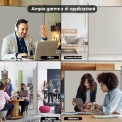 COSTWAY Separè Divisorio In Acciaio Poliestere, Paravento Da Interno Singolo Con Piedini Stabili, Pannelli Divisori Per Interni Per Ufficio E Casa, 180 X 186cm (Bianco) -Armonia Decor 26015195 5