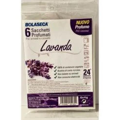 6 SACCHETTI PROFUMATI LAVANDA PER ARMADI E CASSETTI BOLASECA