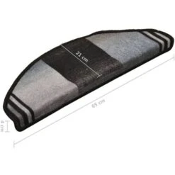 Tappetini Autoadesivi Per Scale 15 Pz Nero E Grigio 65x21x4 Cm VidaXL 9 Tappetini Autoadesivi Per Scale 15 Pz Nero E Grigio 65x21x4 Cm VidaXL -Armonia Decor 26310135 3