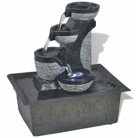 Hommoo Fontana Da Interno Con Luci A LED In Poliresina VD08800 3 Hommoo Fontana Da Interno Con Luci A LED In Poliresina VD08800