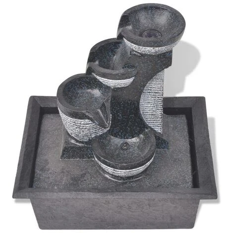 Hommoo Fontana Da Interno Con Luci A LED In Poliresina VD08800 4 Hommoo Fontana Da Interno Con Luci A LED In Poliresina VD08800 - immagine 2