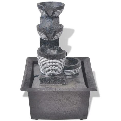 Hommoo Fontana Da Interno Con Luci A LED In Poliresina VD08800 6 Hommoo Fontana Da Interno Con Luci A LED In Poliresina VD08800 - immagine 4