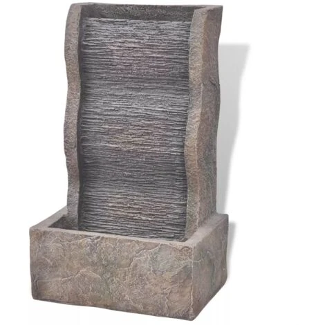 Hommoo Fontana Da Interno Con Luci LED In Poliresina VD08802 4 Hommoo Fontana Da Interno Con Luci LED In Poliresina VD08802 - immagine 2